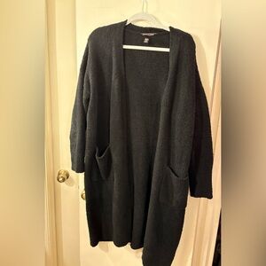 Victoria's Secret Black Open-Front Cardigan